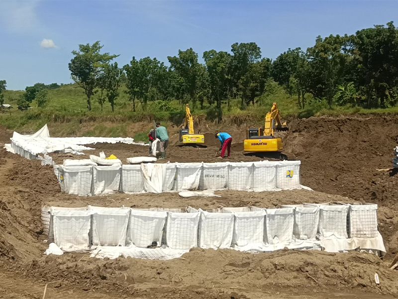 BEVA Welded Sand Gabion® Cariang Dam Project